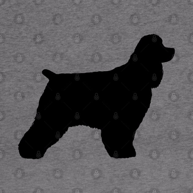 Black Cocker Spaniel Silhouette by Coffee Squirrel